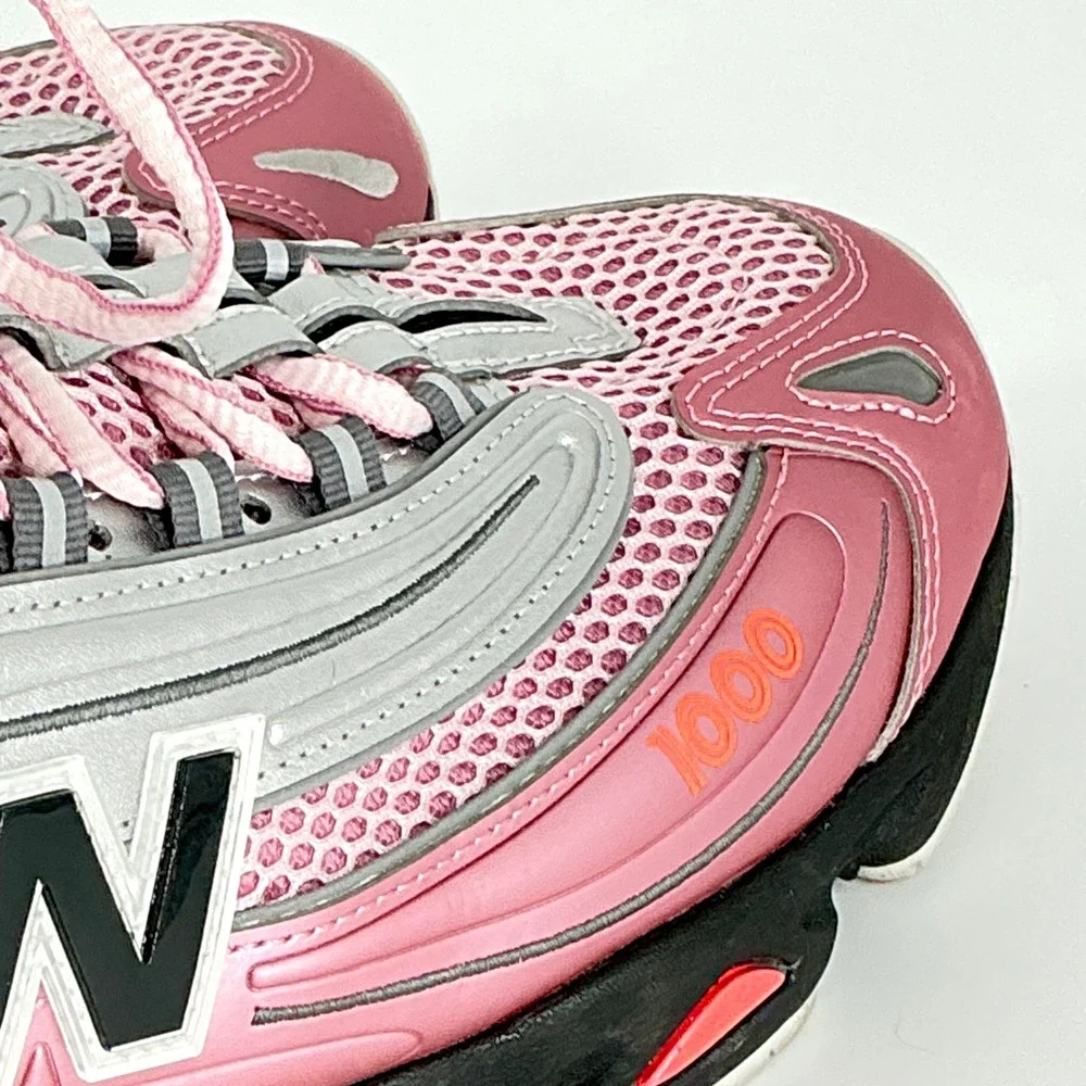 New Balance 1000 Size 11.5 Pink Silver Black Metallic Retro Running Shoes M1000U - Picture 16 of 16